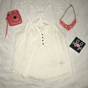 Cream White Tank Top
